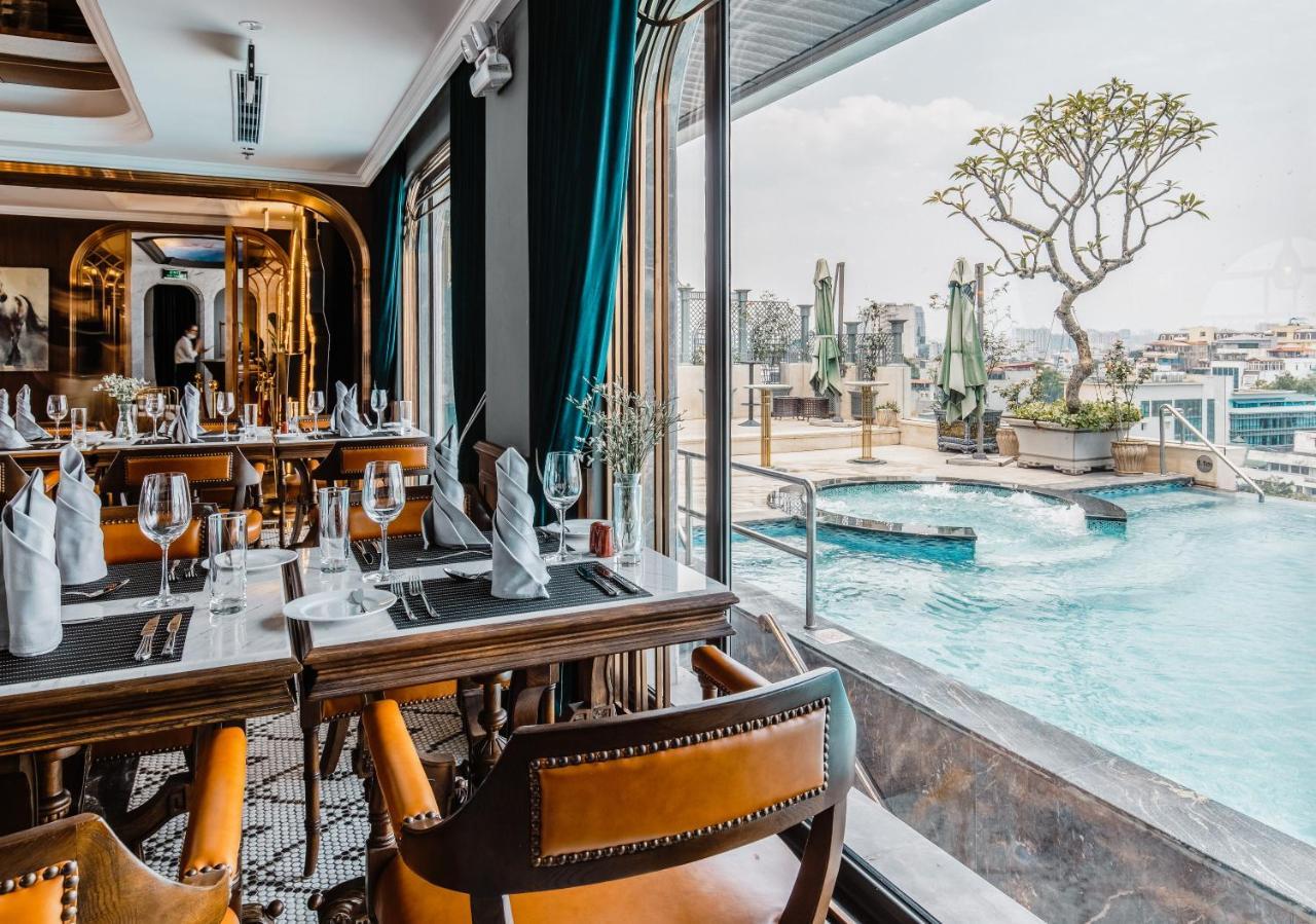 Peridot Grand Luxury Boutique Hotel هانوي المظهر الخارجي الصورة The Pool Bar